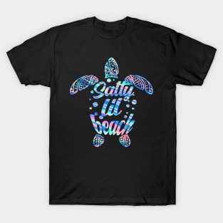 Funny Turtle Salty Lil Beach Shirt T-Shirt